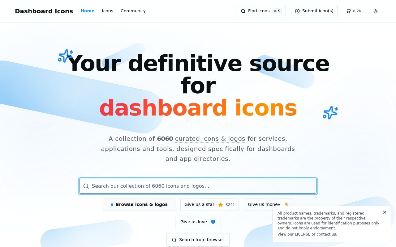 Dashboard Icons