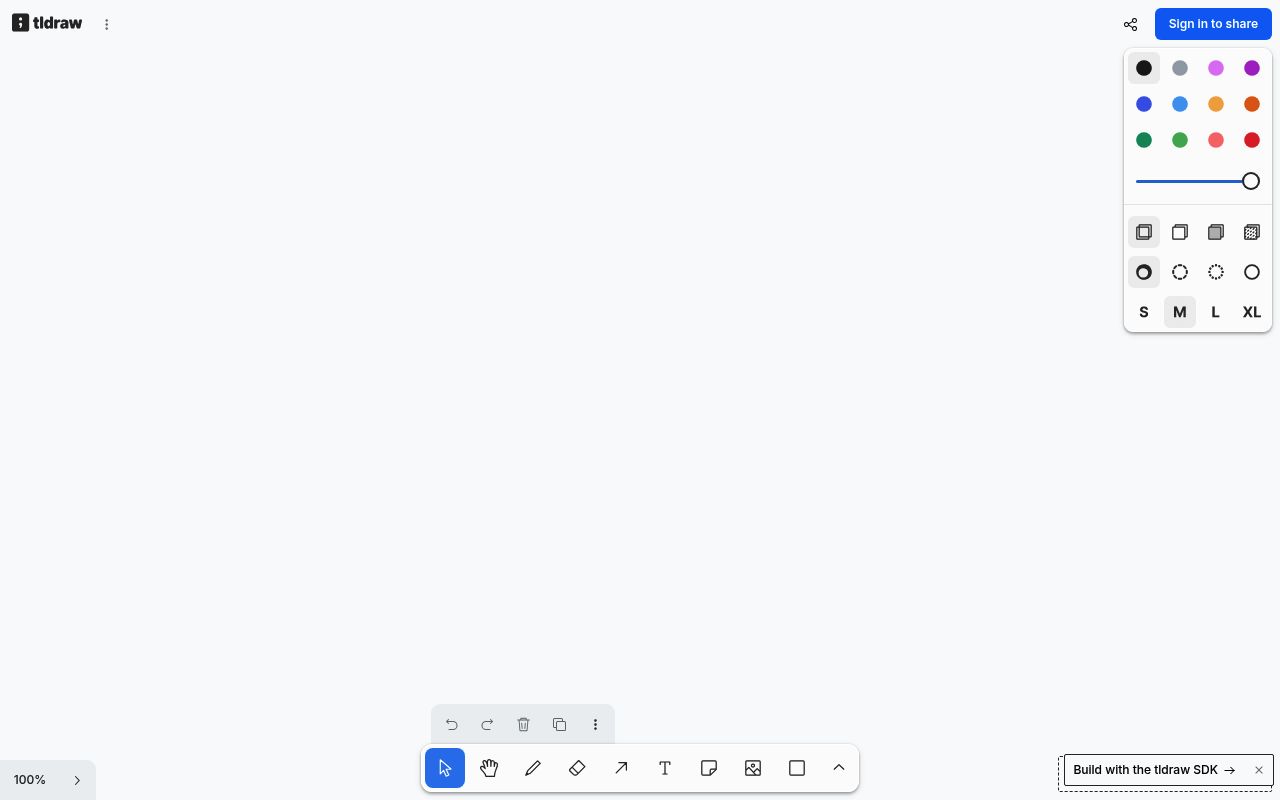 TLDraw白板画图